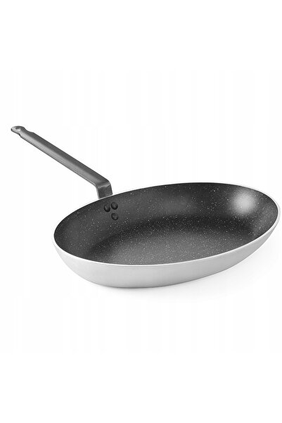 HENDI Tigaie pentru pește cu înveliș de marmură ovală 280x400mm - 627716