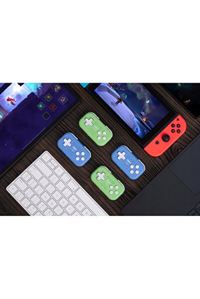 NO BRAND 8Bitdo Micro Blue, pad Bluetooth miniatural pentru Switch, Android, RPi