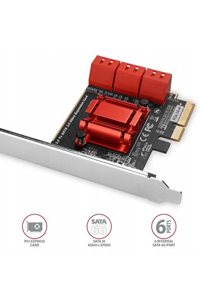 Axagon PCES-SA6 Adaptor intern PCIe la 6x SATA 6Gb/s