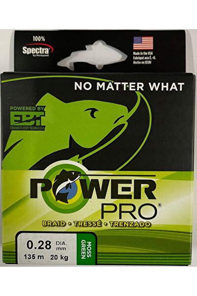 Power Pro Fir de pescuit împletit pentru spinning, Verde Mușchi, 0,28mm, 135m...