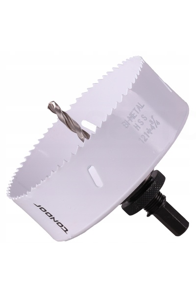 drel KORONKA 127mm Freză bimetalică pentru găuri + Burghiu