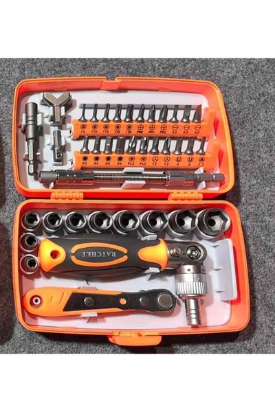 NO BRAND Set de scule, biți, chei Torx, chei tubulare 5-14mm, 38 piese