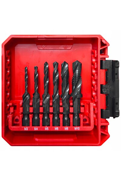 Milwaukee M3-M10 HSS-G Burghie-tarod în cutie, 6 bucăți 4932498267