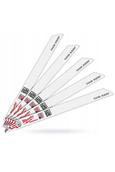 Milwaukee Lamă de ferăstrău sabie pentru metal TK 300mm 18TPI - 5 bucăți