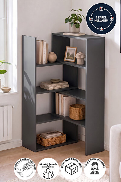 Bofigo Kitaplık Fonksiyonel Kitaplık Modern Kitaplık Dekoratif Ofis Kitaplığı...