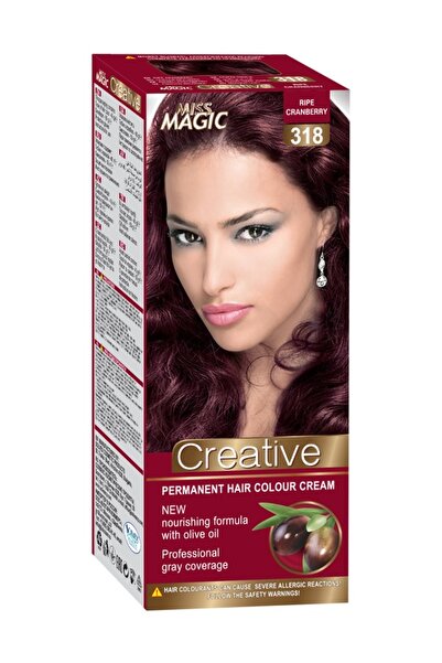 Miss Magic Vopsea de par permanenta nr 318, Merisor Copt, 90g, Creative