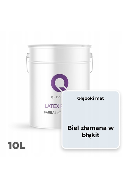 NO BRAND Vopsea latex pentru pereți, Culoare Alb Albastru Ciel H0179 10L Mată...