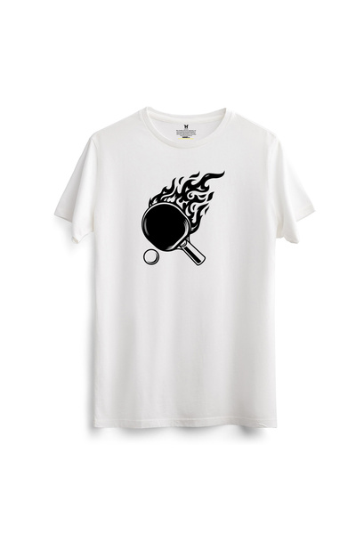 hakuof Table Tennis Printed T-Shirt Table Tennis Training Cotton Sports Cotton