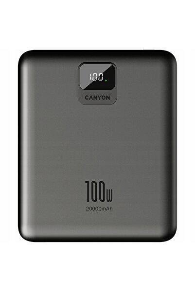 NO BRAND Powerbank CANYON PB 2008 LED 20000 mAh PD100W QC3.0 Gri închis