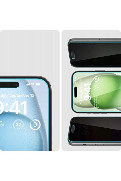 Spigen Sticlă de protecție pentru iPhone 15 Plus cu aplicator, 2 bucăți + lavetă