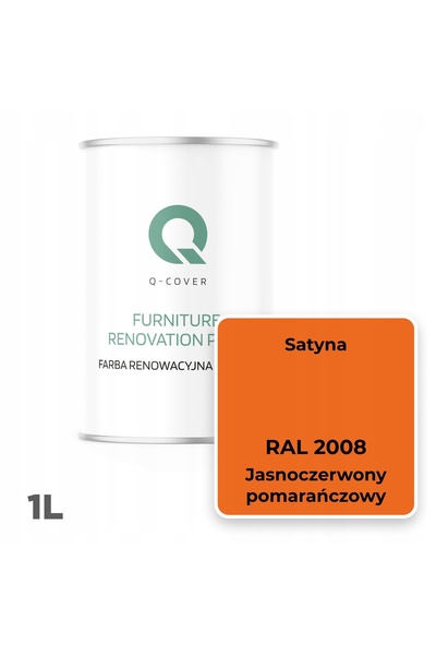 NO BRAND Vopsea pentru dulapuri de bucătărie roșu portocaliu RAL 2008 satinat 1L