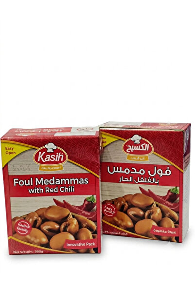 AL SHERESH FOOD Foul medammas -with red chili size 390g