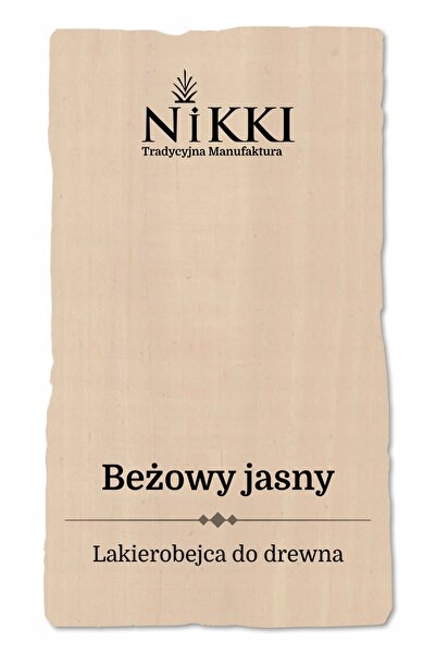 NO BRAND Lac pentru lemn 3W1 Extra Lazura Bej deschis Semi-mat 1L Protecție UV