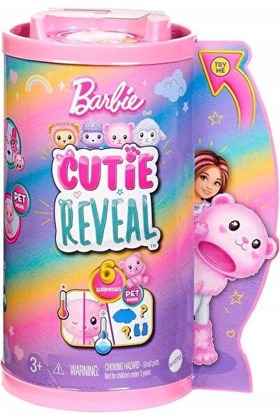 Barbie CUTIE REVEAL LALKA CHELSEA ÎN COSTUM DE URS + 6 SURPRIZE