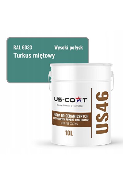 NO BRAND Vopsea pentru acoperișuri ceramice și din beton Turcoaz Mentă RAL603...