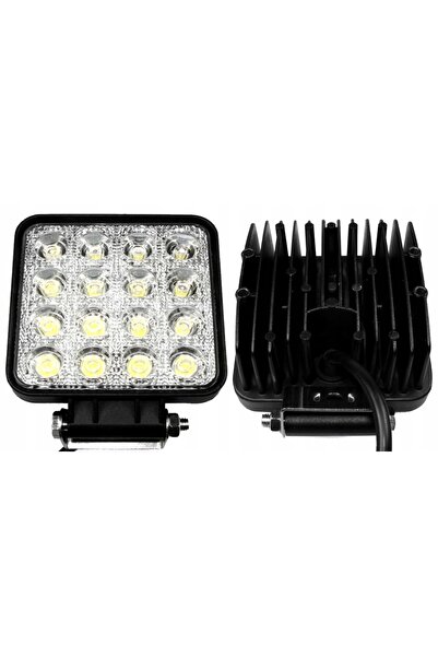 AMIO Proiector de lucru LED halogen puternic de 48W, 4000lm, 6000K