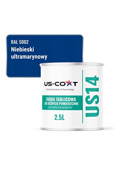 NO BRAND Vopsea pentru mobilier și pereți, 2.5L, Albastru Ultramarin RAL5002,...