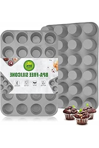 NO BRAND FORMULE DE SILICON PENTRU MUFFINURI, 24 DE BUCĂȚI, ANTIADERENTE, FĂR...