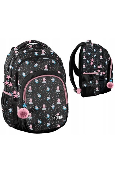 NO BRAND Rucsac școlar pentru fete, set cu unicorni