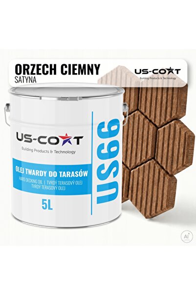 NO BRAND Ulei pentru lemn pentru pardoseli de terasă, Nuc închis, 5L, Reziste...