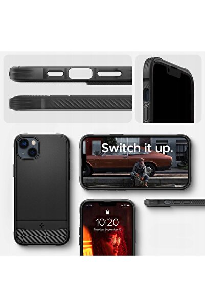 Spigen Husă robustă tip armură pentru iPhone 14, compatibilă MagSafe.