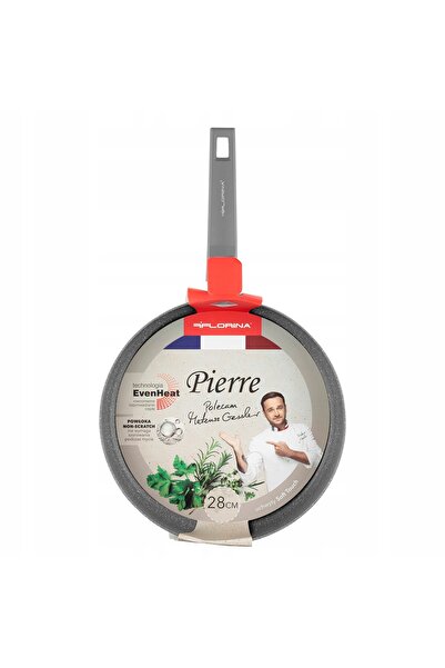 FLORINA Tigaie tradițională din aluminiu antiaderentă, adâncă, de 28 cm, cu c...