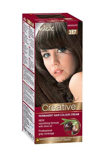 Miss Magic Vopsea de par permanenta nr 317, Ciocolatiu, 90g, Creative