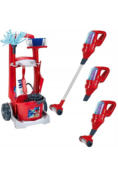 NO BRAND SET MIC VILEDA Cărucior de curățenie + Aspirator Mop Mătură Perie