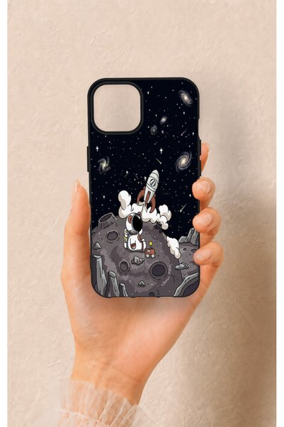 Vip Case iPhone 13 Compatible Space Astronaut Patterned Silicone Case