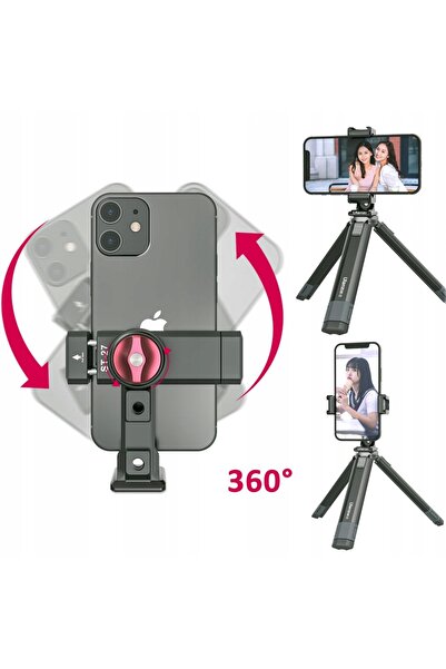NO BRAND ULANZI ST-27 Suport Rotativ Rotație 360 ISO pentru Telefon Smartphone