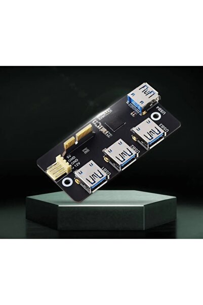 NO BRAND Adaptor PCIe la 4x USB 3.2 Gen1 pentru Raspberry Pi CM4 WaveShare 18899