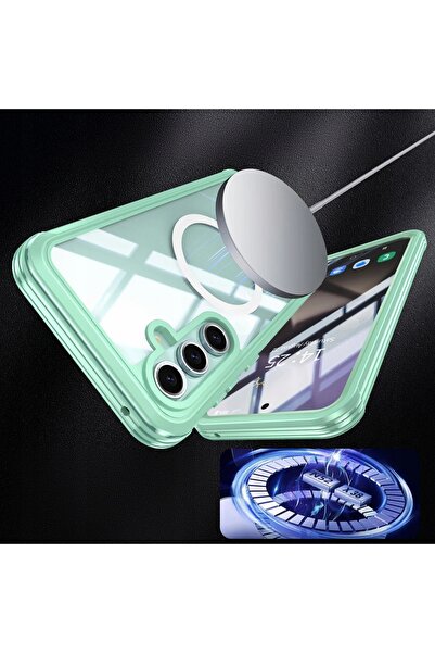 NO BRAND Husă pentru Samsung Galaxy S24 FE 360 °   Husă blindată pentru MagSafe