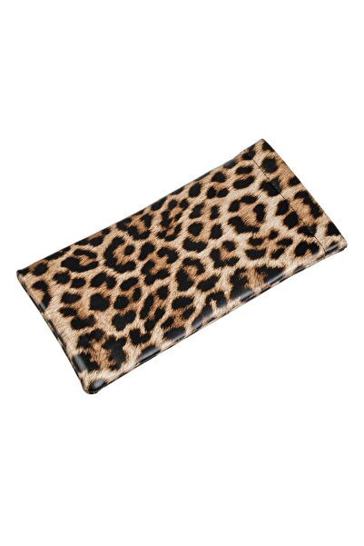 Zâna Casei Etui pentru ochelari cu imprimeu leopard și fundă