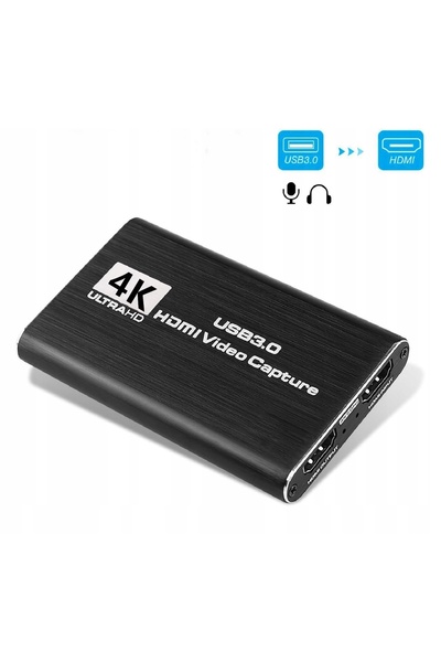 Anytech Dispozitiv de captură video HDMI 4K USB 3.0 pentru PC, laptop, placă ...