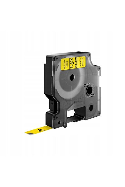 NO BRAND Bandă DYMO D1 9 mm/7 m, negru pe fond galben