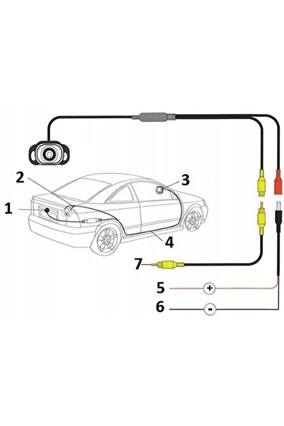 GAT Cameră de parcare pentru Skoda Octavia II Kombi Roomster + Lumini LED
