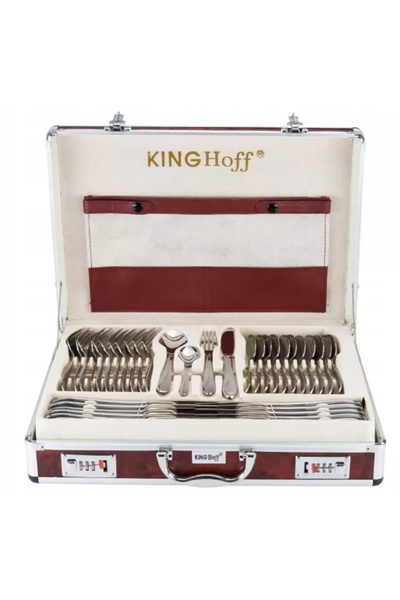 Kinghoff SATYNA INOX 72 set de tacâmuri Cutlery MAT Case 3553