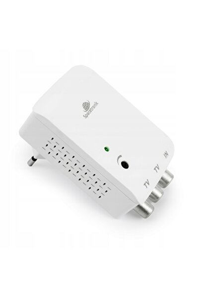 Spacetronik Amplificator de semnal DVB-T2 pentru antene, decodor, 2x antenă T...