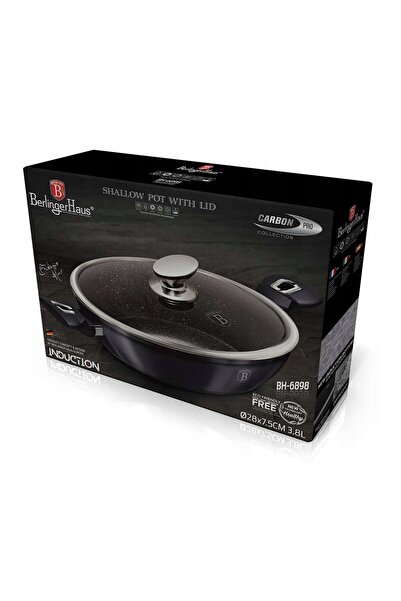 Berlinger Haus BH-6898 - Oală de granit 28cm Ediție Carbon Pro
