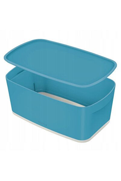 Leitz Cutie MY BOX mică cu capac COSY albastru-ciel