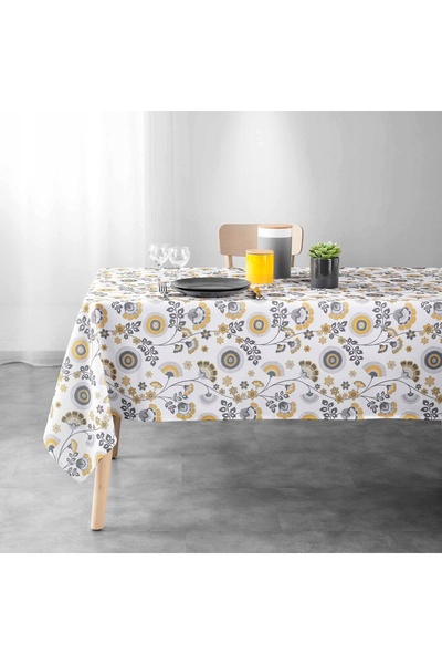Douceur D'INTERIEUR Față de masă colorată cu flori 145x240 cm GARANCE