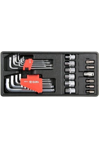 yato Set de chei hexagonale și chei Torx pentru sertare și dulapuri, tip trol...