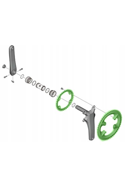 Shimano FC-R8100 36T pinion interior