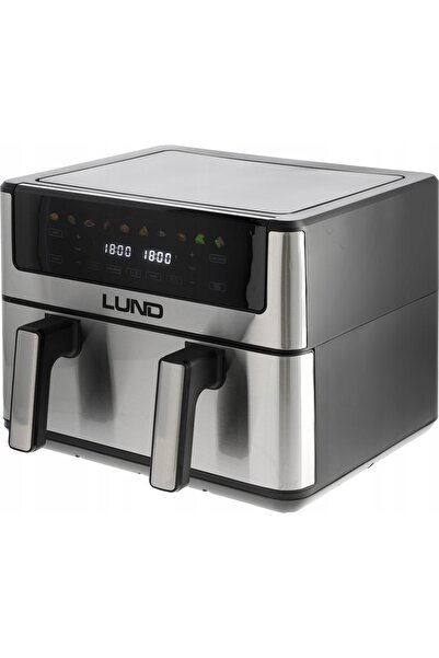LUND AIRFRYER Friteuză cu aer cald 10L 2600W cu cameră dublă 67595