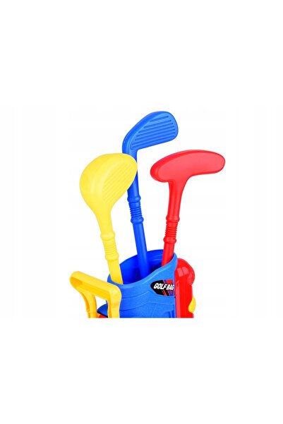 NO BRAND Set de joc mini golf crose + mingi + suport pe roți pentru copii SP0804