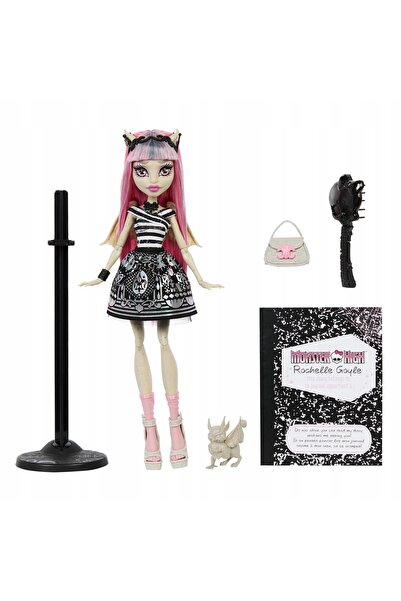 MONSTER HIGH REPRODUCCIE PĂPUȘĂ DE COLECȚIE ROCHELLE GOYLE + ACCESORII