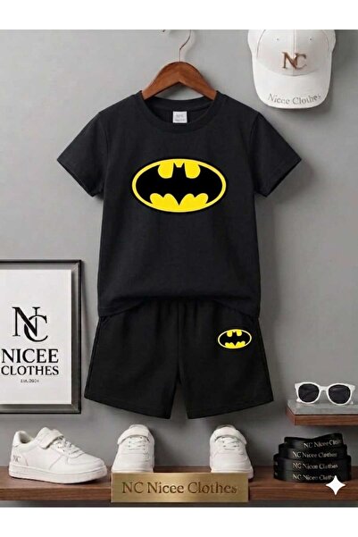 Leto Lykia Summer Children's T-Shirt Shorts Unisex (Batman Printed)