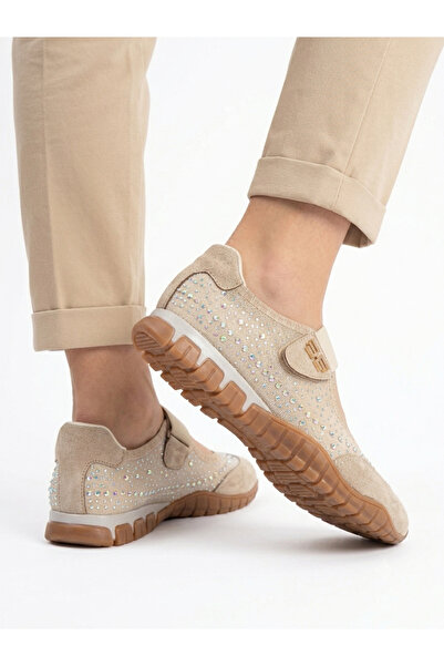LABRONA Women's Colorful Sole Velcro Suede Leather Summer Orthopedic Sneaker Walking Shoes