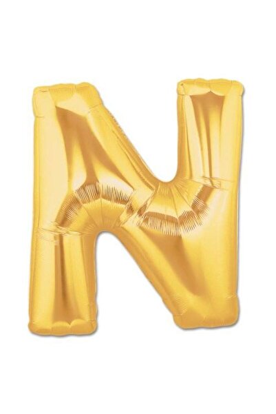 naque Letter N Foil Balloon Gold Color 40 Inches