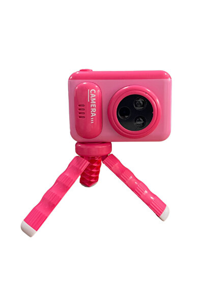 Toybox Kids Camera and Selfie Camera with Tripod – Pink